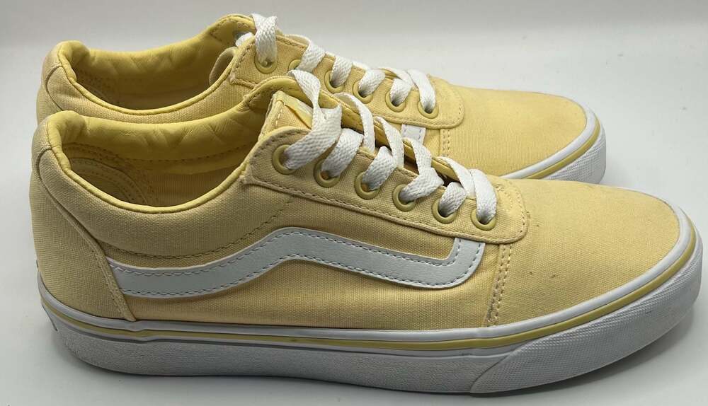 Vans Ward Low Top Canvas Sneakers Yellow Women's Size 8